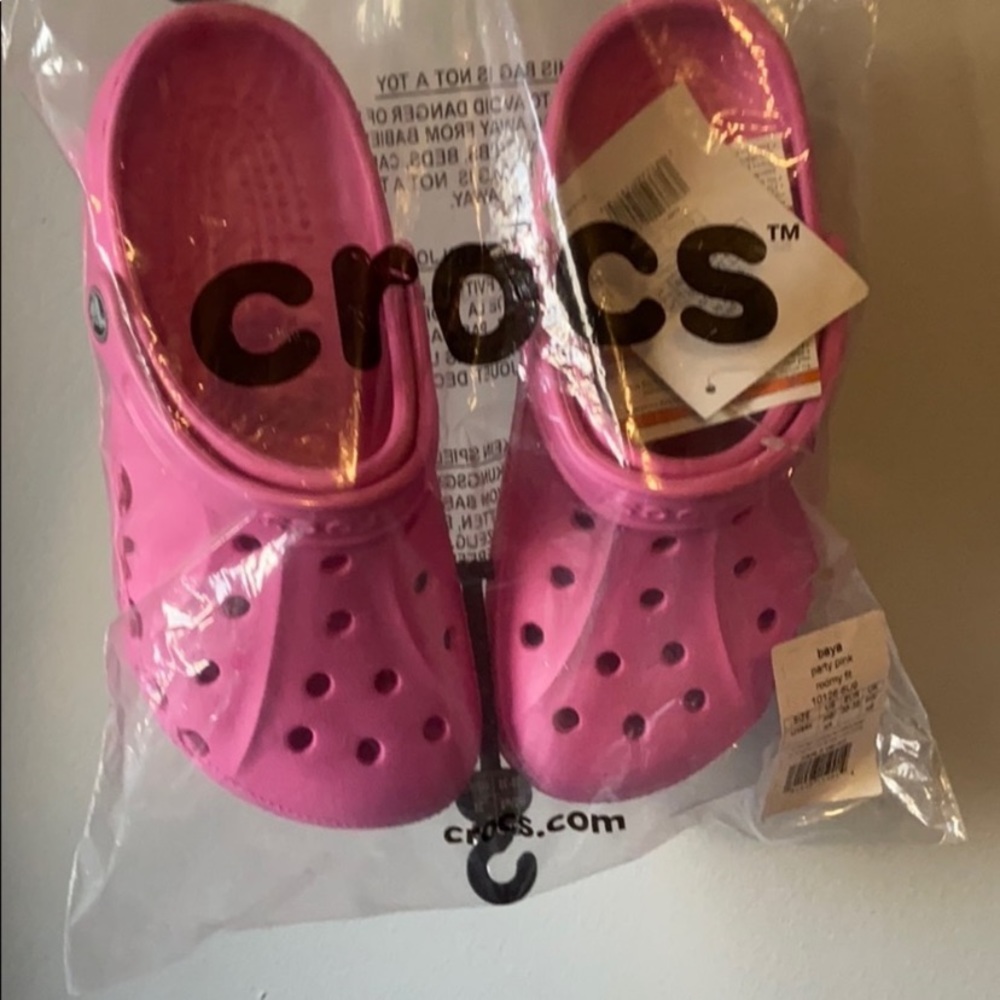 Pink Crocs